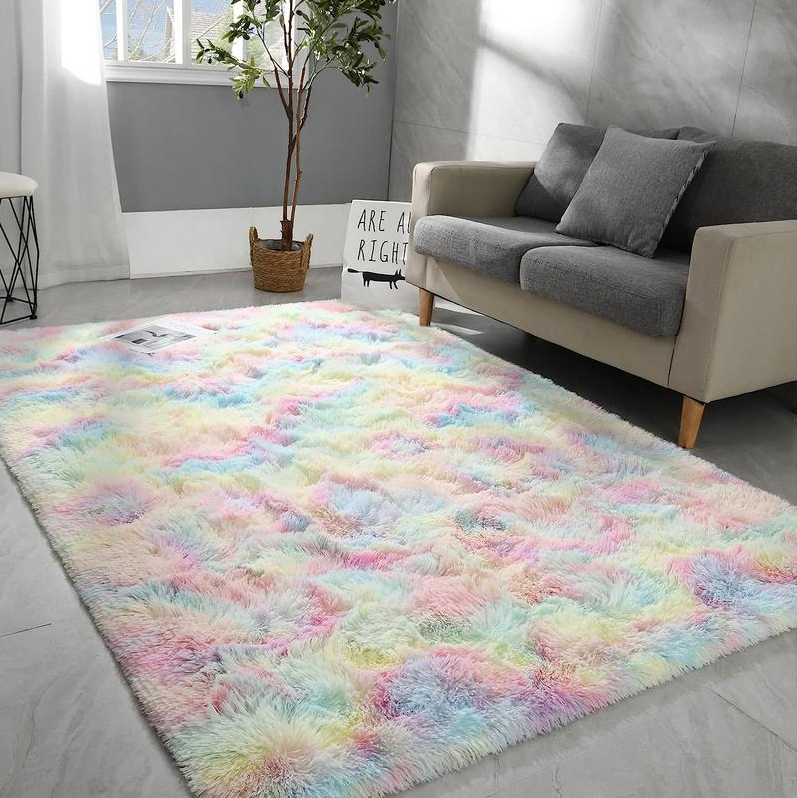 Plush Floor Mat  Decorative Area Rug